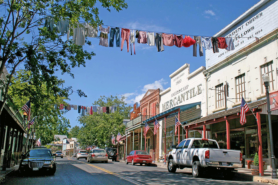 Picture of Downtown Angels Camp provided as a link to find available homes in Angels Camp